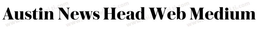 Austin News Head Web Medium Regula字体转换